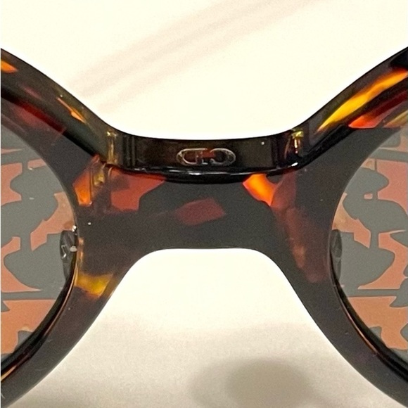 Christian Dior Umbrage Havana Brown Gold Sunglasses - Picture 7 of 12